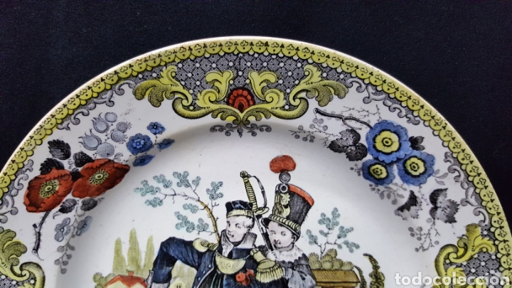 Antig&uuml;edades: PAREJA DE PLATOS FRANCESES - Foto 14