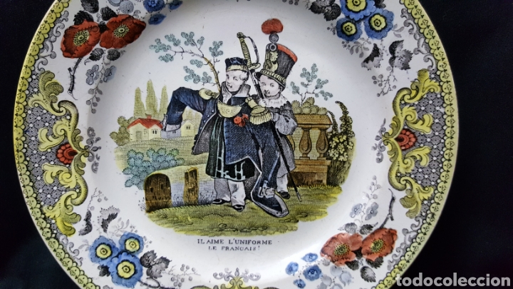 Antig&uuml;edades: PAREJA DE PLATOS FRANCESES - Foto 15