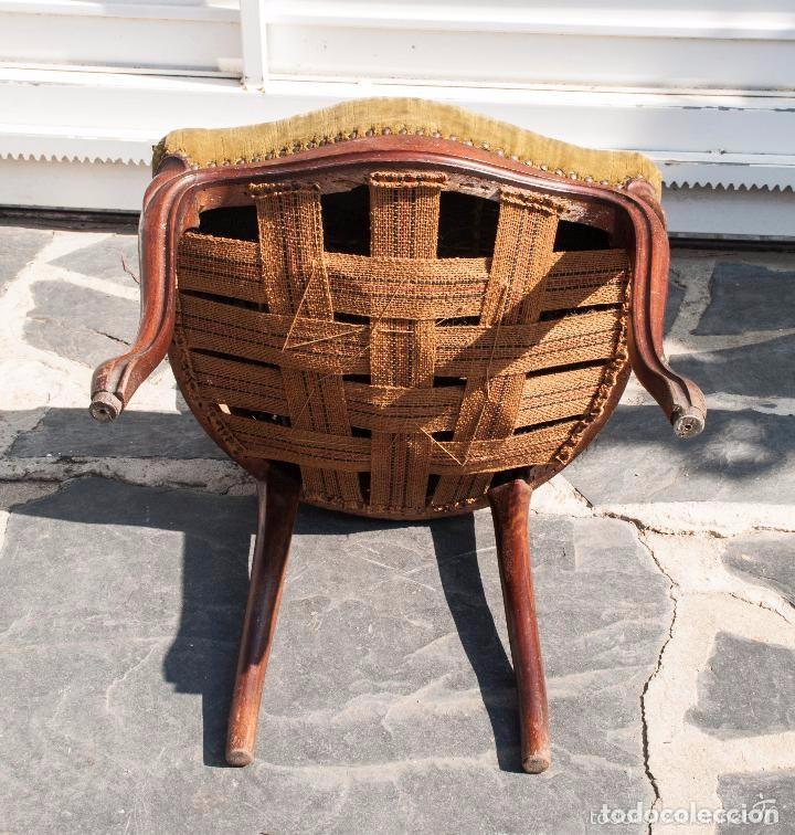 Antig&uuml;edades: SILLA ISABELINA DE CAOBA - Foto 5