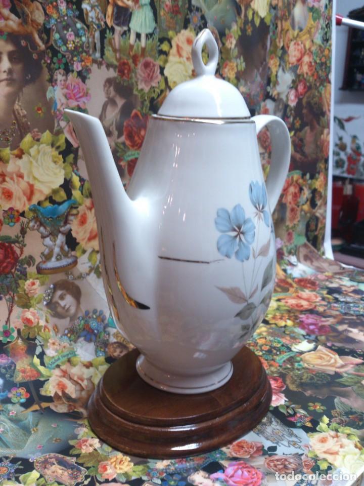 Antig&uuml;edades: cafetera de porcelana numerada - Foto 2