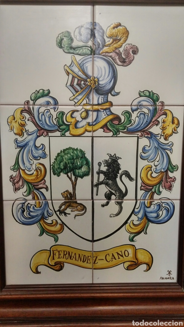 Antig&uuml;edades: Cuadro heraldico cer&aacute;mica Talavera - Foto 2