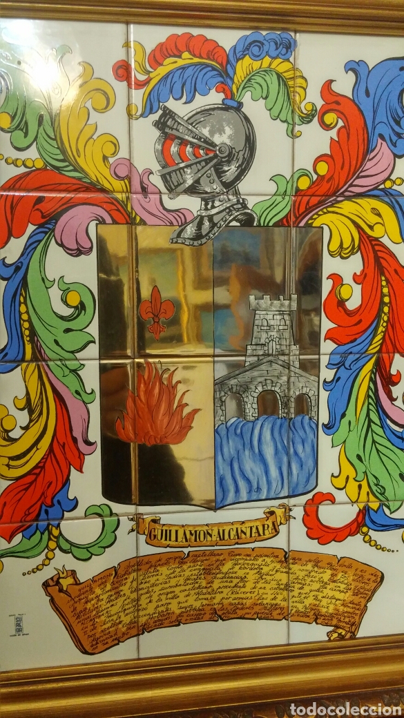 Antig&uuml;edades: Cuadro heraldico cer&aacute;mica Sureda - Foto 5