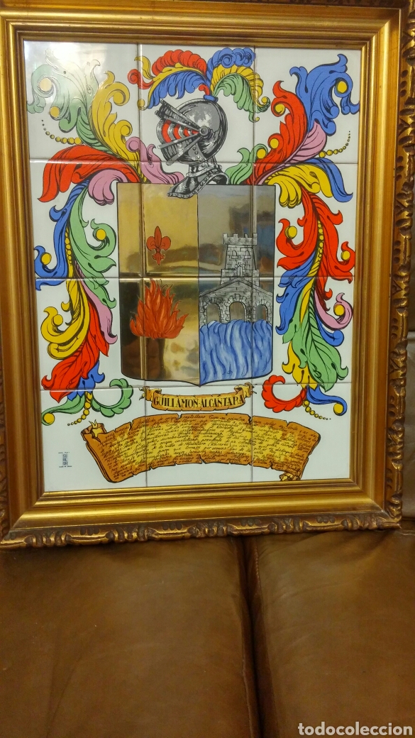 Antig&uuml;edades: Cuadro heraldico cer&aacute;mica Sureda - Foto 7