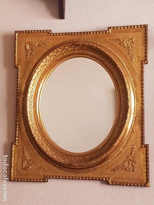 Antig&uuml;edades: Espejo dorado Isabelino - Foto 2