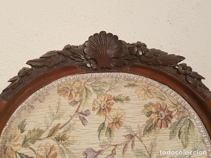 Antig&uuml;edades: Sof&aacute; Isabelino Medallones Caoba - Foto 3