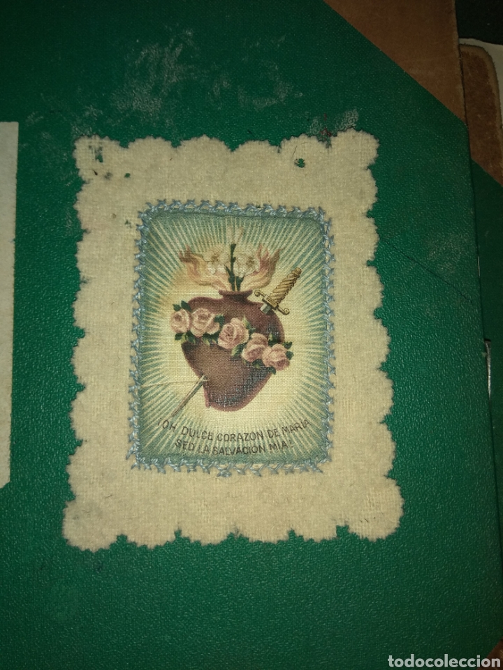 Antig&uuml;edades: Antiguo Escapulario Sagrado Coraz&oacute;n de Mar&iacute;a - Foto 1