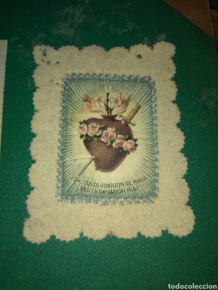 Antig&uuml;edades: Antiguo Escapulario Sagrado Coraz&oacute;n de Mar&iacute;a - Foto 2