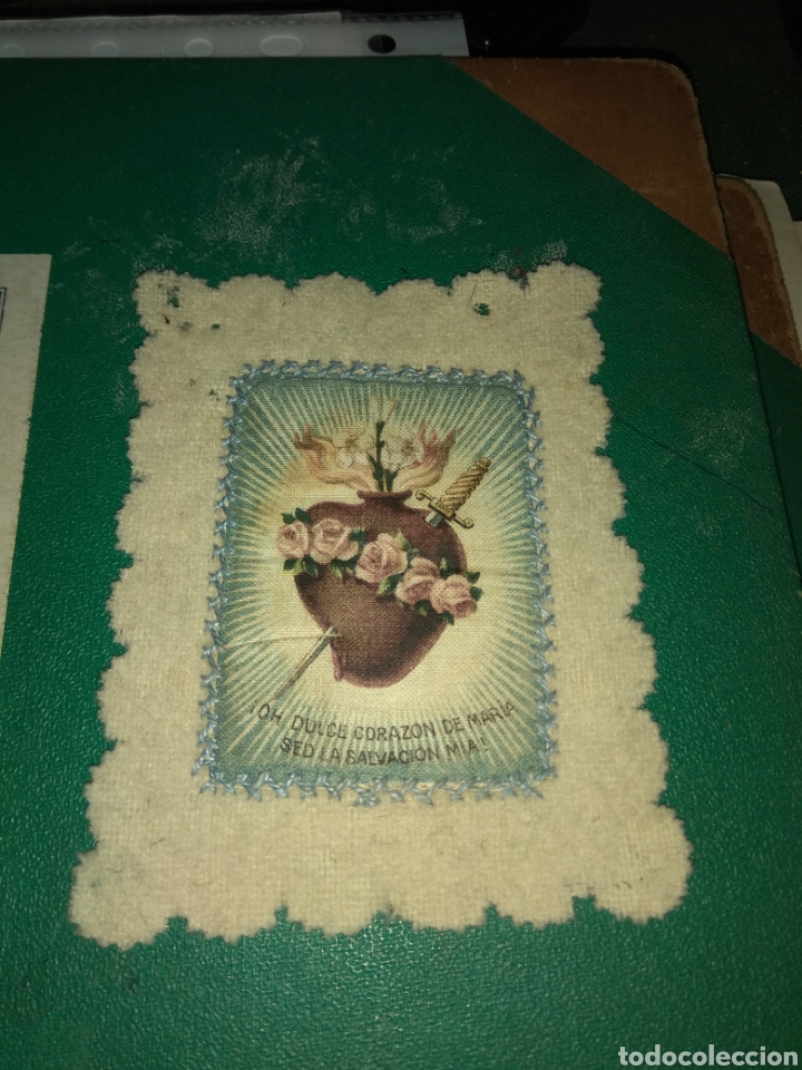 Antig&uuml;edades: Antiguo Escapulario Sagrado Coraz&oacute;n de Mar&iacute;a - Foto 4
