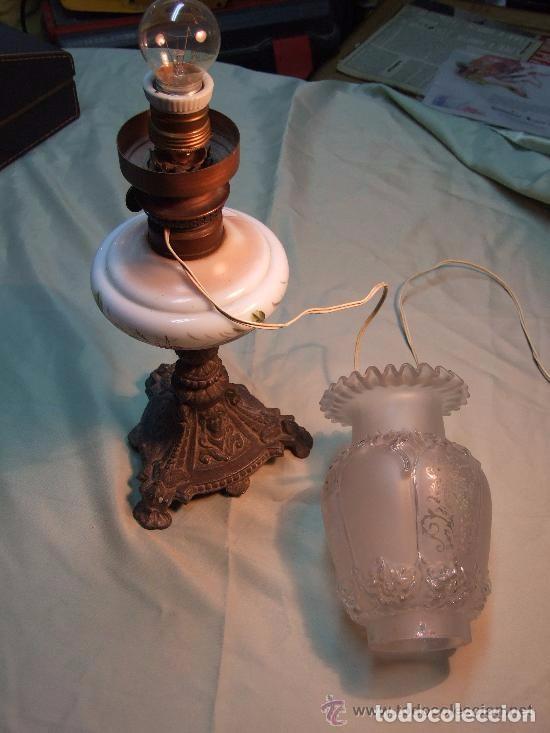 Antig&uuml;edades: QUINQUE ANTIGUO ESMALTADO, LAMPARA - Foto 4