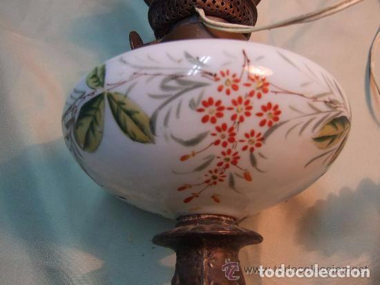 Antig&uuml;edades: QUINQUE ANTIGUO ESMALTADO, LAMPARA - Foto 8