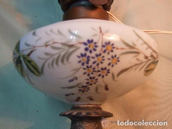 Antig&uuml;edades: QUINQUE ANTIGUO ESMALTADO, LAMPARA - Foto 9