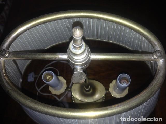 Antig&uuml;edades: lampara de pel&iacute;cula antigua bronce - Foto 3