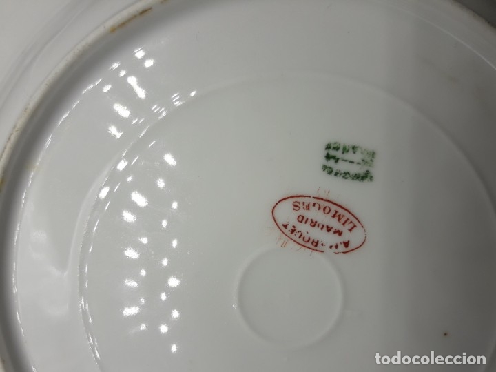 Antig&uuml;edades: plato hondo de limoges - Foto 3