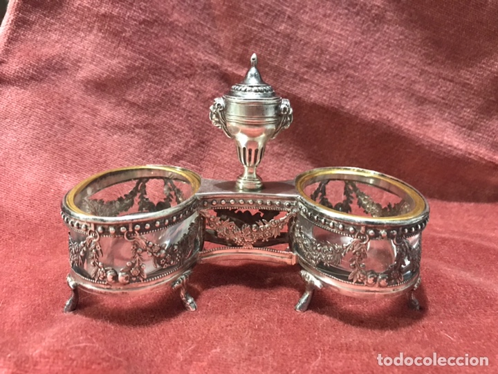 Antig&uuml;edades: SALERO PLATA. Siglo XIX - Foto 1