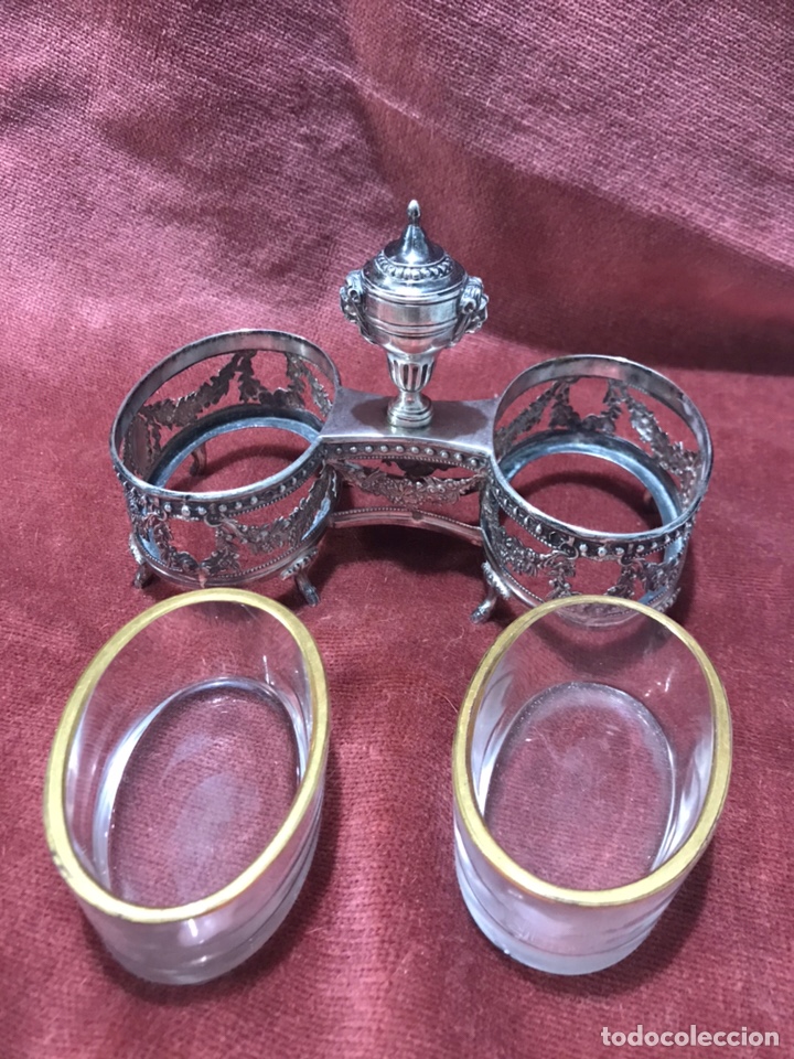 Antig&uuml;edades: SALERO PLATA. Siglo XIX - Foto 2