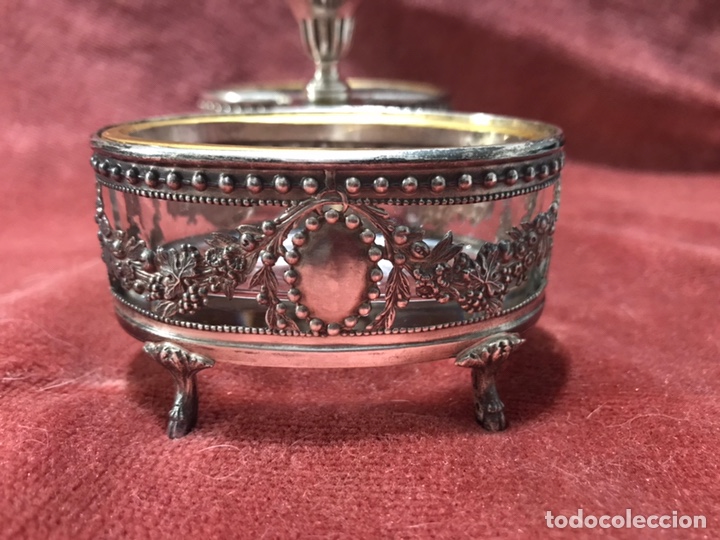 Antig&uuml;edades: SALERO PLATA. Siglo XIX - Foto 4