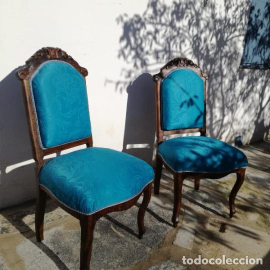 Antig&uuml;edades: Pareja de sillas - Foto 2
