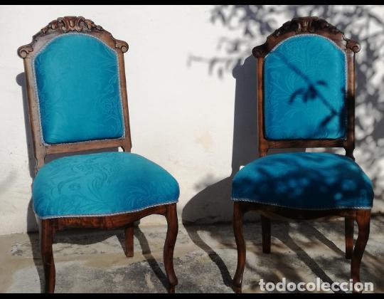 Antig&uuml;edades: Pareja de sillas - Foto 4
