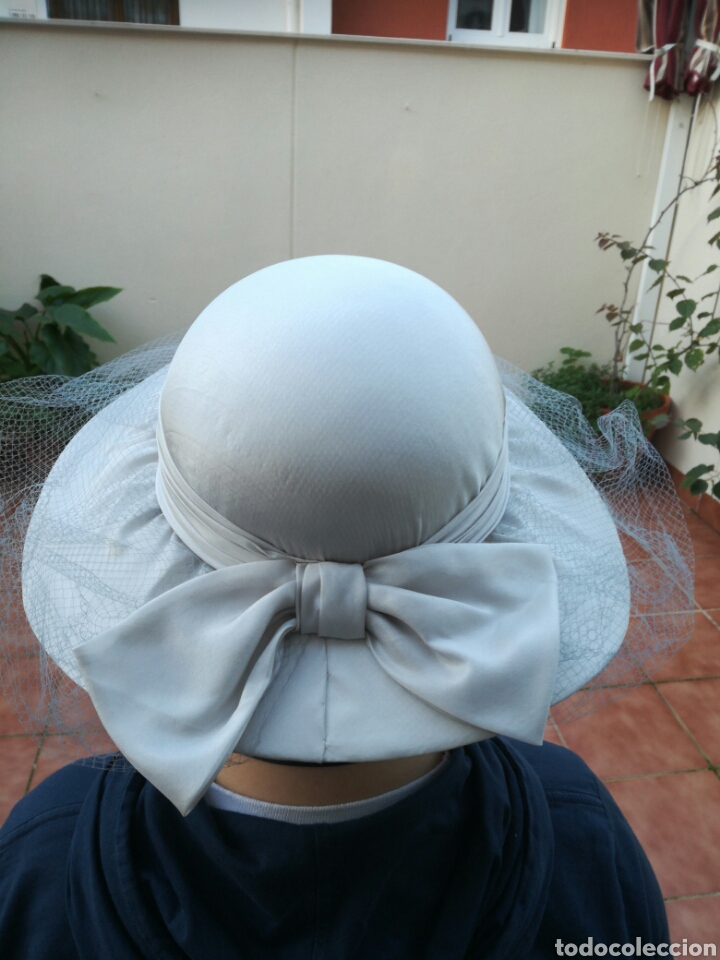 Antig&uuml;edades: Sombrero pamela de raso - Foto 9