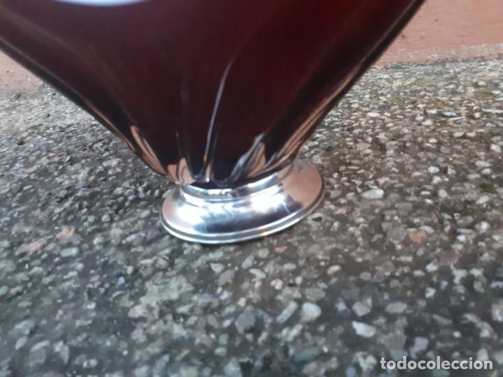 Antig&uuml;edades: antiguo centro de mesa de cristal - Foto 3