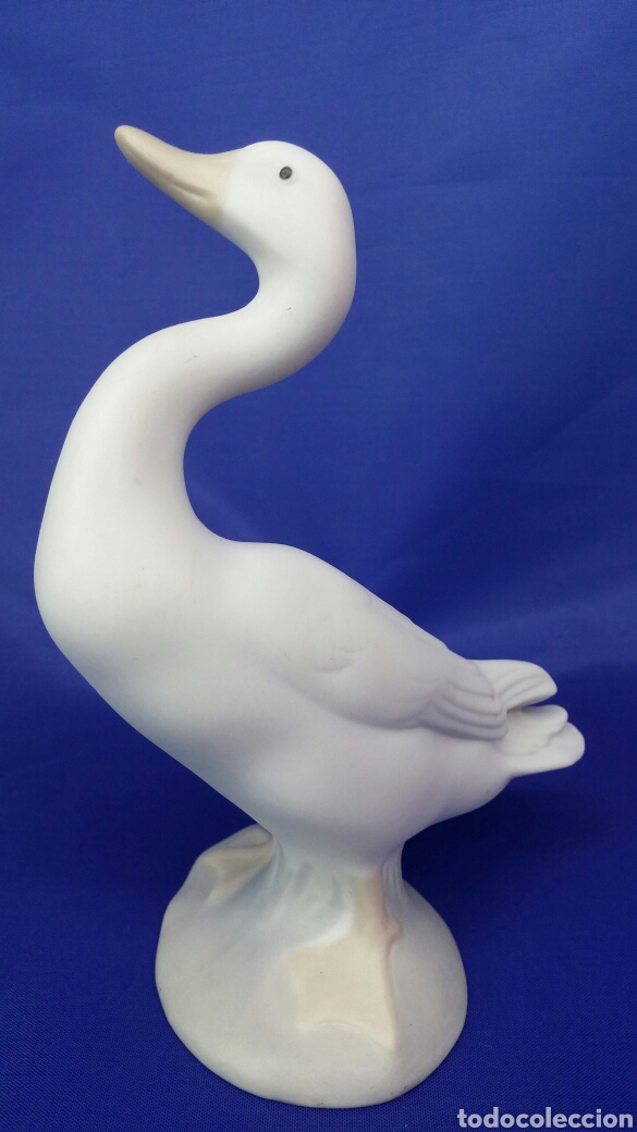 Antig&uuml;edades: Oca de biscuit porcelana Lladro - Foto 8