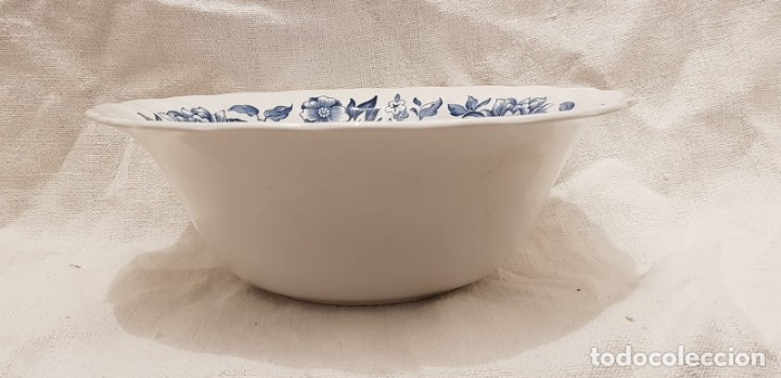 Antig&uuml;edades: Ensaladera, gran cuenco blue transferware, inglaterra. - Foto 5