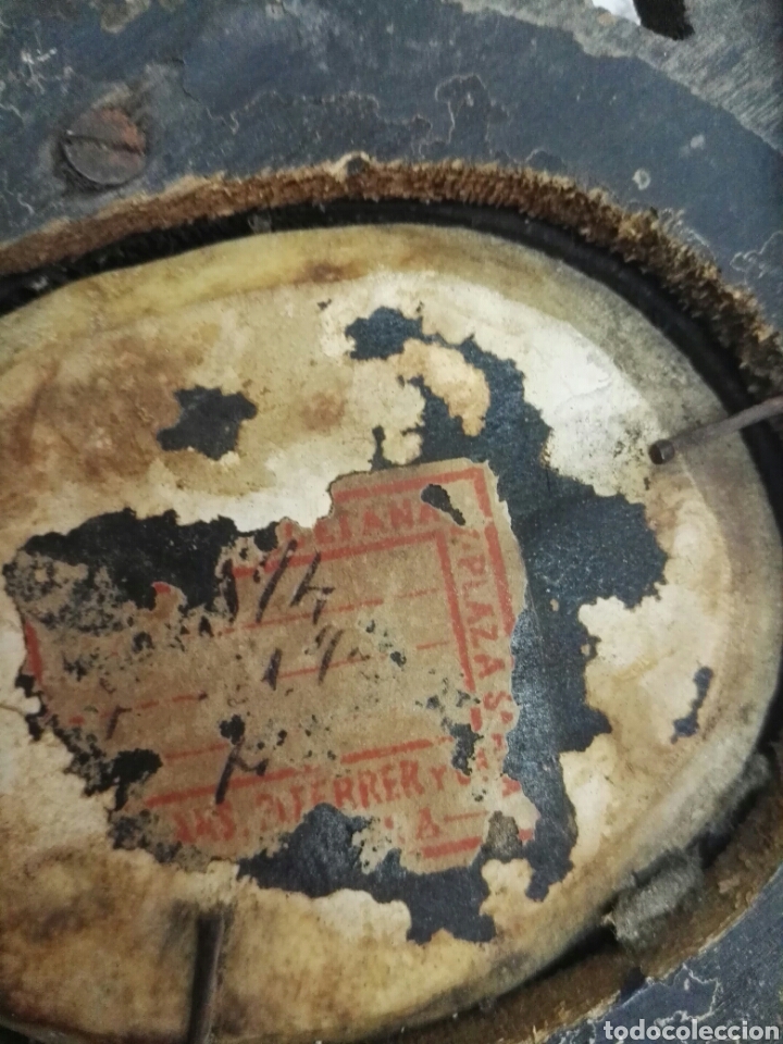 Antig&uuml;edades: Pila baptismal de madera con centro blanco con Virgen rezando - Foto 5