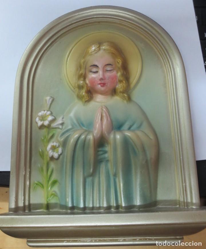 Oggetti Antichi: NI&Ntilde;O JESUS FIRMADO POR MOLK  20X16 CM