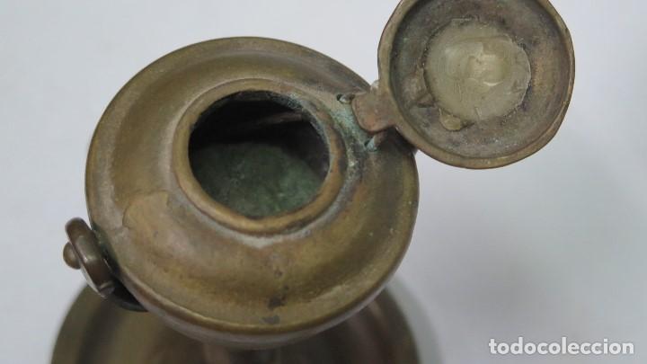 Antig&uuml;edades: LAMPARA ACEITE DE BRONCE - Foto 3