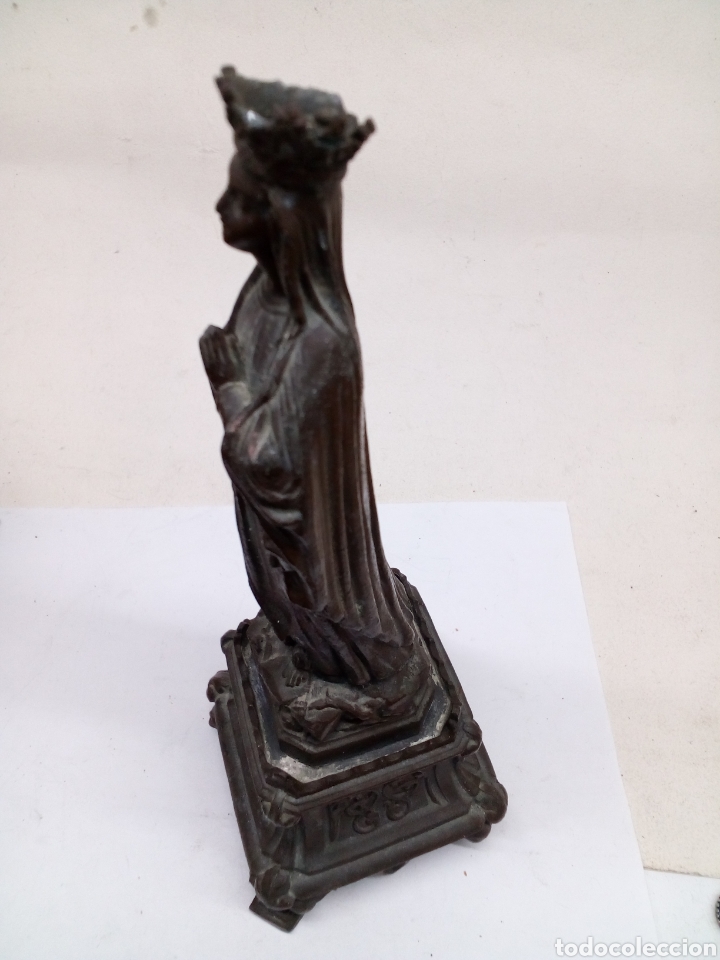 Antig&uuml;edades: Figura de bronce Virgen de Lourdes - Foto 1