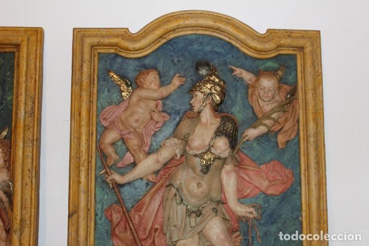 Antig&uuml;edades: PAREJA DE PANELES MITOLOGICOS OREJUDO - Foto 24