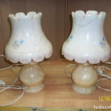 Antigüedades: PAREJA DE LAMPARAS DE MARMOL