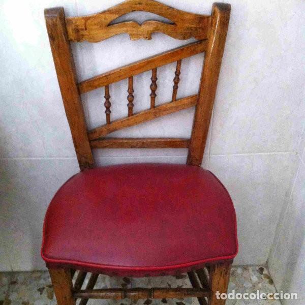 Antig&uuml;edades: Antigua silla roja - Foto 2