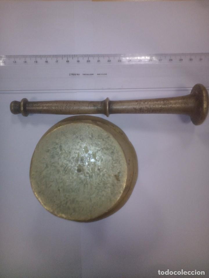 Antig&uuml;edades: almirez de bronce - Foto 3