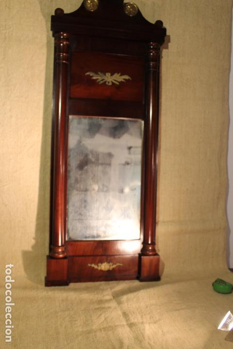 Antig&uuml;edades: ESPEJO DE MADERA DORADO - Foto 1