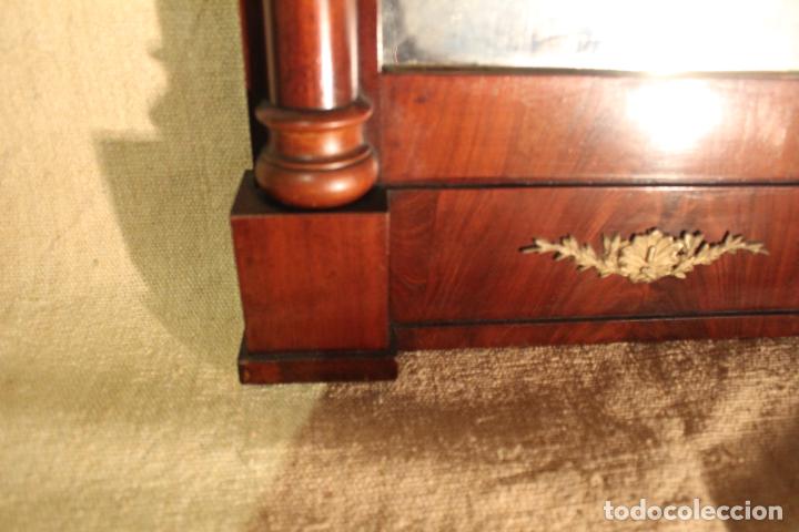 Antig&uuml;edades: ESPEJO DE MADERA DORADO - Foto 8