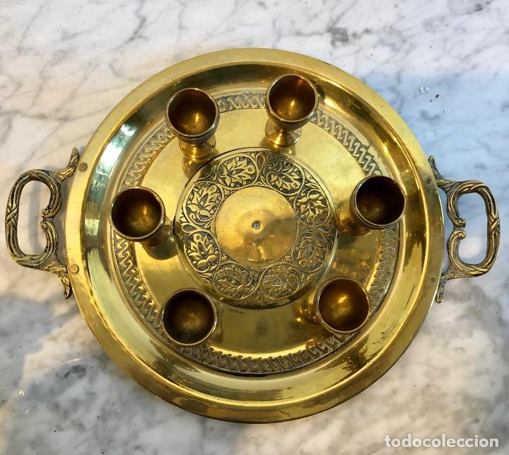 Antig&uuml;edades: JUEGO DE LICOR EN BRONCE - Foto 4