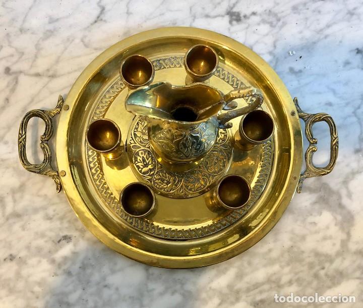 Antig&uuml;edades: JUEGO DE LICOR EN BRONCE - Foto 5