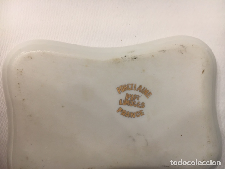 Antig&uuml;edades: Platito porcelana Limoges - Foto 3