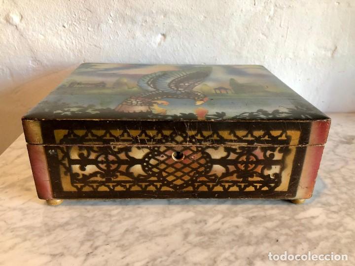 Antig&uuml;edades: CAJA JOYERO COSTURERO - Foto 2