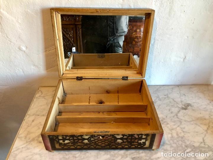 Antig&uuml;edades: CAJA JOYERO COSTURERO - Foto 4