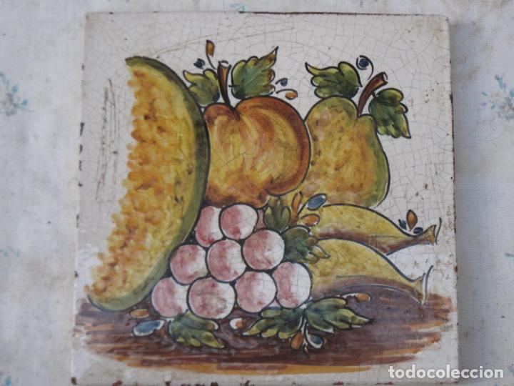 azulejo grande de cocina en ceramica pintada y - Comprar Azulejos