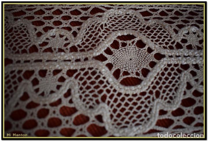 Antig&uuml;edades: Tapete beige bolillo - Foto 3