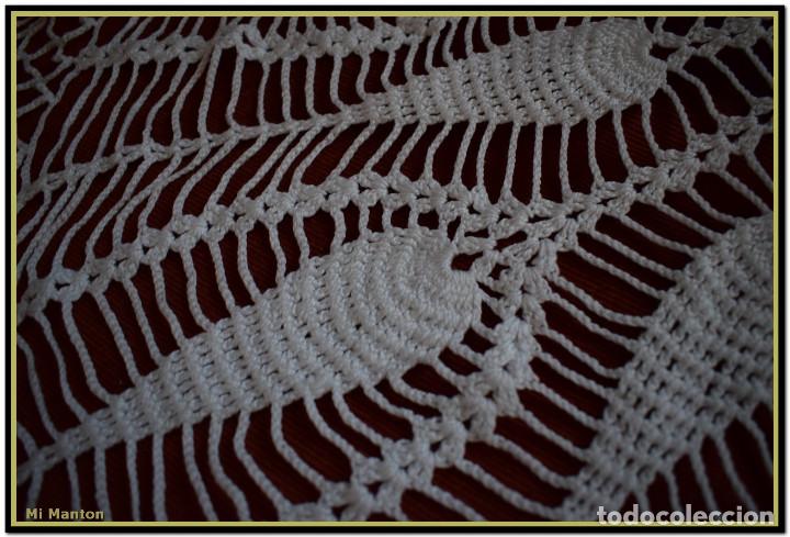 Antig&uuml;edades: Tapete croche redondo grande - Foto 2