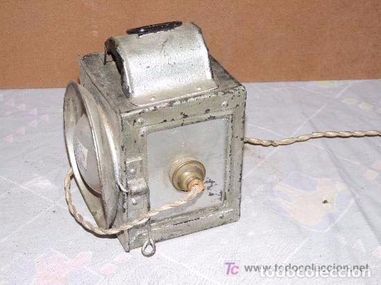 Antig&uuml;edades: FAROL DE HIERRO ELECTRIFICADO, LUZ, - Foto 2