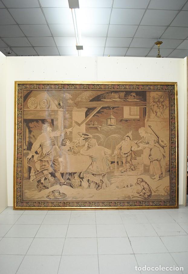Antig&uuml;edades: TAPIZ ANTIGUO DE GRAN TAMA&Ntilde;O - Foto 1