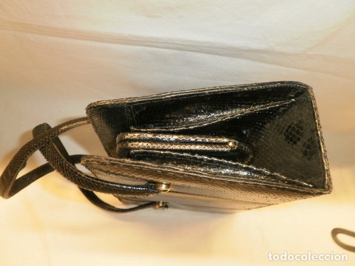 Antig&uuml;edades: ANTIGUO BOLSO PIEL DE SERPIENTE - Foto 5
