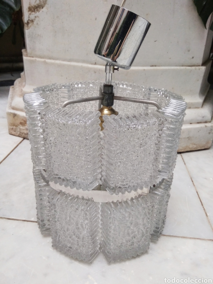 Antig&uuml;edades: Lampara de cristal art dec&oacute; - Foto 4