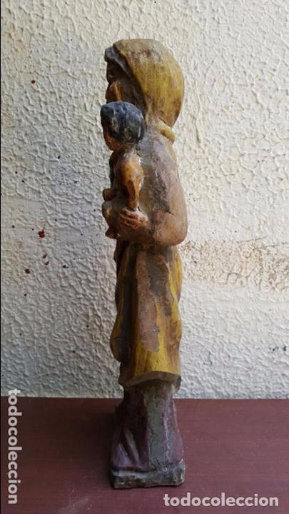 Antig&uuml;edades: TALLA DE MADERA , VIRGEN CON NI&Ntilde;O - Foto 2