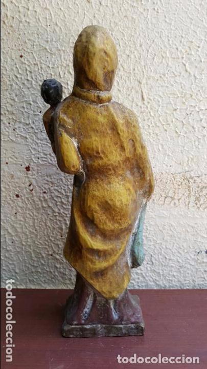 Antig&uuml;edades: TALLA DE MADERA , VIRGEN CON NI&Ntilde;O - Foto 3